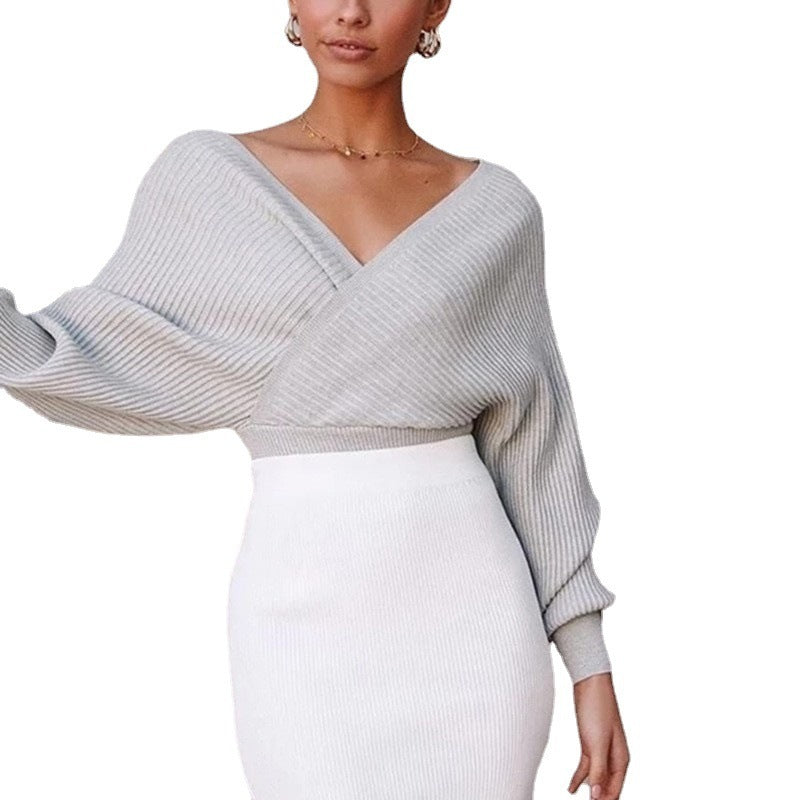 Schulterfreier Pullover mit taillierter Passform – Herbst & Winter Must-have